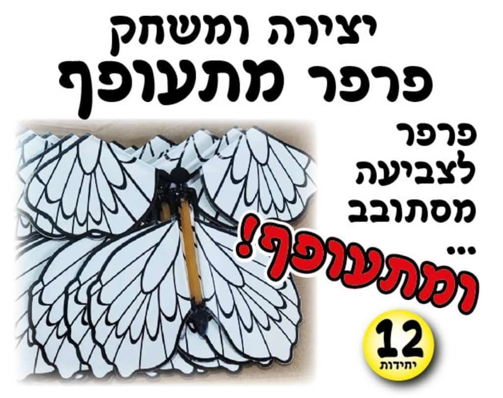 יצירת פרפר מתעופף 12 יח